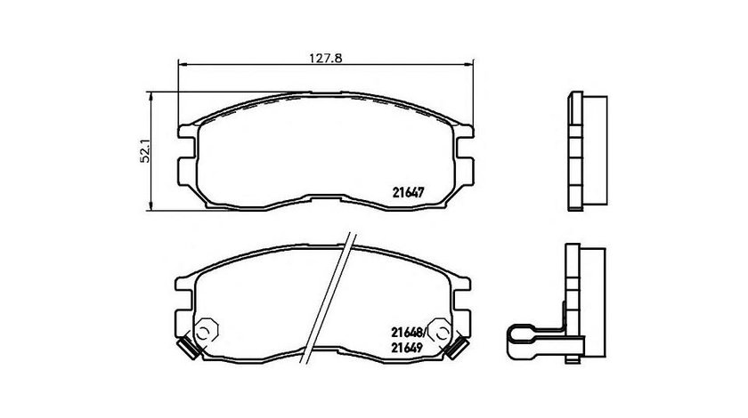 Placute de frana Chrysler SEBRING cupe (FJ) 1995-2000 #2 046002