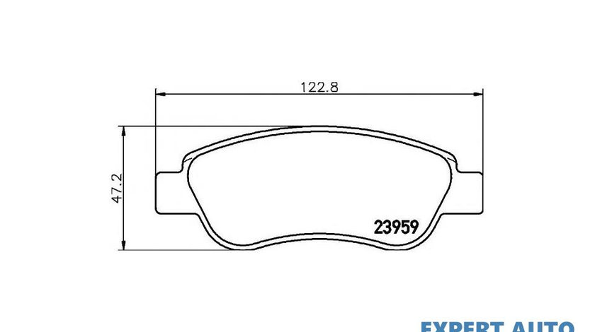 Placute de frana Citroen C1 II 2014-2016 #2 0252395917