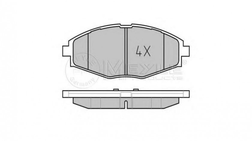 Placute de frana Daewoo MATIZ (KLYA) 1998-2016 #2 0252324117PD