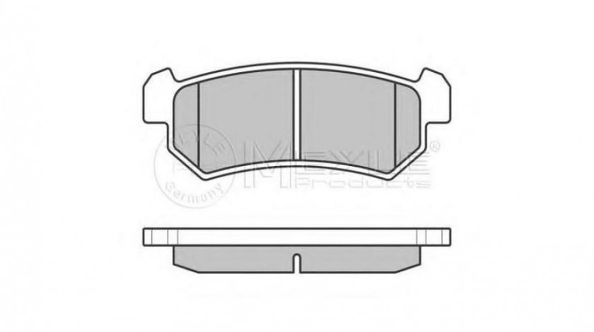 Placute de frana Daewoo NUBIRA limuzina (KLAN) 2003-2016 #2 0252407114