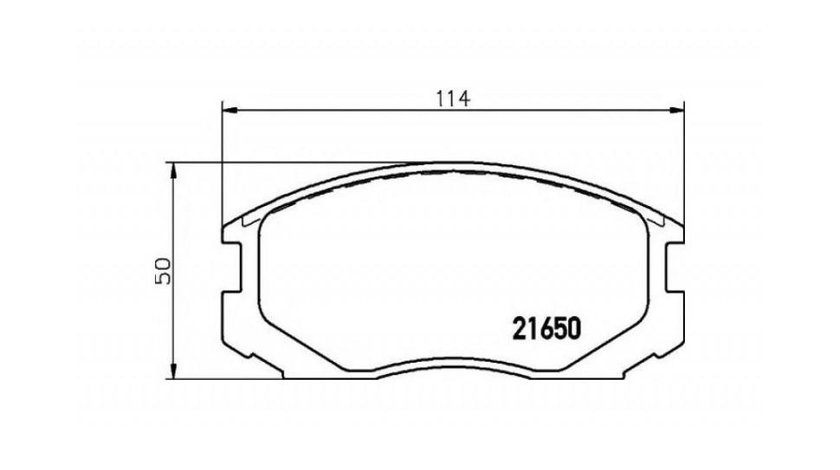 Placute de frana Daihatsu TERIOS (J1) 1997-2006 #2 035700