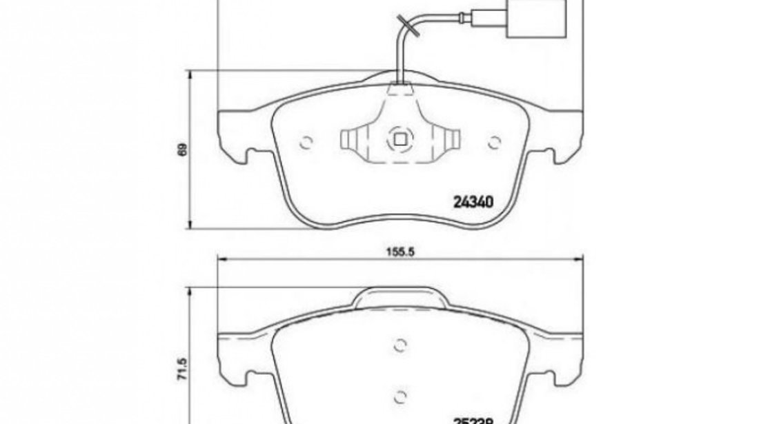 Placute de frana Dodge Dart (2012->) #2 0986494465