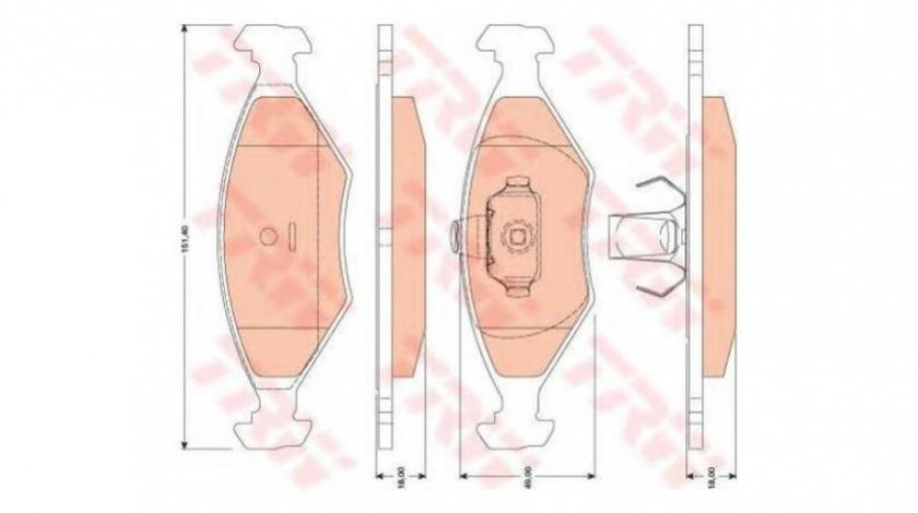 Placute de frana Fiat PALIO (178BX) 1996-2016 #2 0000007082515