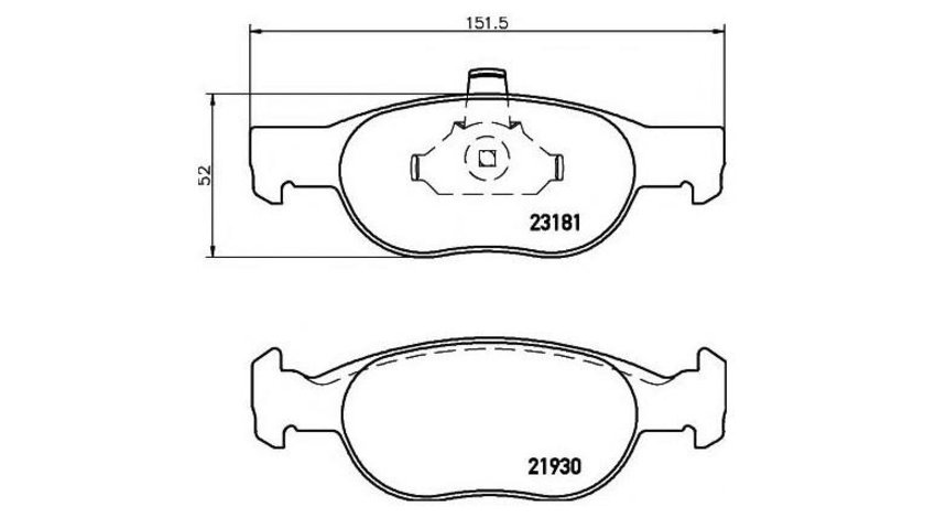 Placute de frana Fiat PUNTO Van (176L) 1996-2000 #2 0252318118