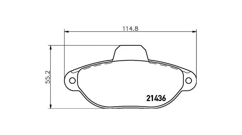 Placute de frana Fiat SEICENTO Van (287, 187) 1998-2010 #2 041401