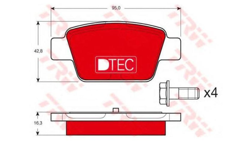 Placute de frana Fiat STILO Multi Wagon (192) 2003-2008 #2 0252371415