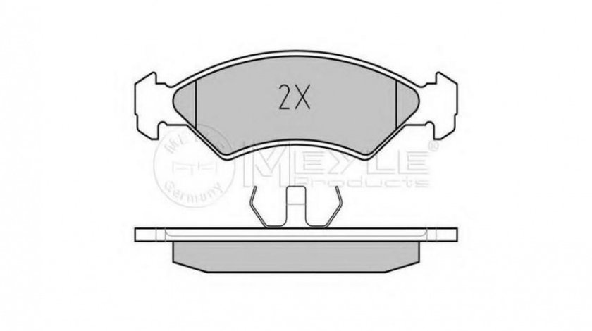 Placute de frana Ford FIESTA Mk II (FBD) 1983-1989 #2 016800