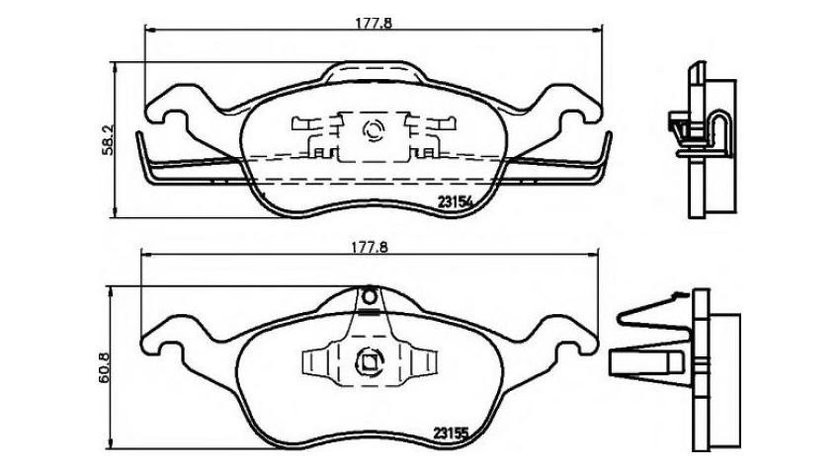 Placute de frana Ford FOCUS Clipper (DNW) 1999-2007 #2 069100