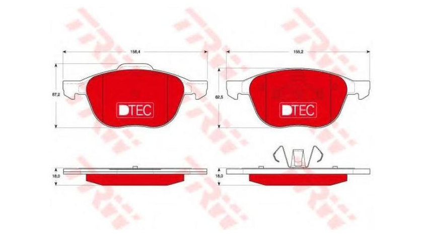 Placute de frana Ford FOCUS II (DA_) 2004-2016 #2 0252372318PD