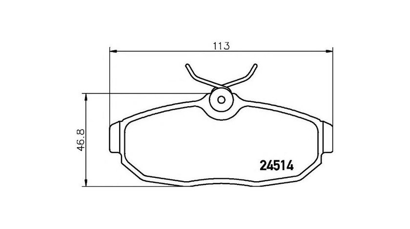 Placute de frana Ford Mustang (2004->) #2 2451401