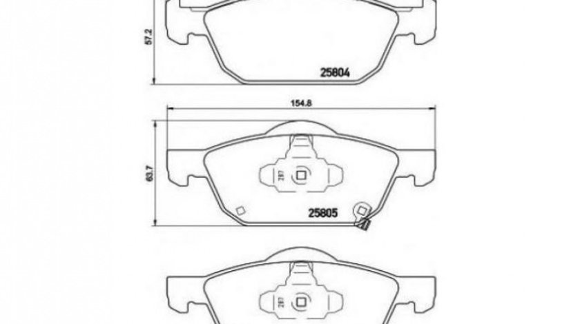 Placute de frana Honda CIVIC IX (FK) 2012-2016 #3 2580401