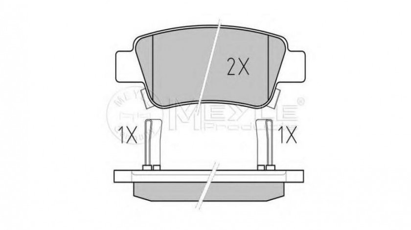 Placute de frana Honda CR-V IV (RE) 2012-2016 #2 0252463516W