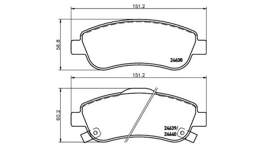 Placute de frana Honda CR-V IV (RE) 2012-2016 #3 0986494379