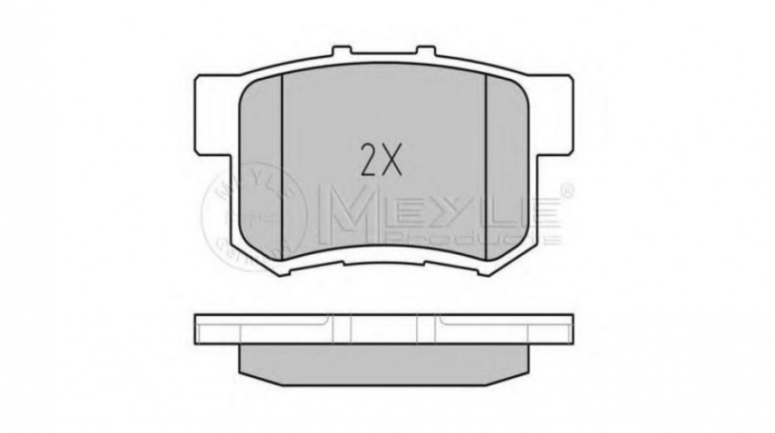 Placute de frana Honda INTEGRA cupe (DC2, DC4) 1993-2001 #2 0252171914