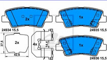 Placute de frana Hyundai ELANTRA limuzina (MD, UD)...