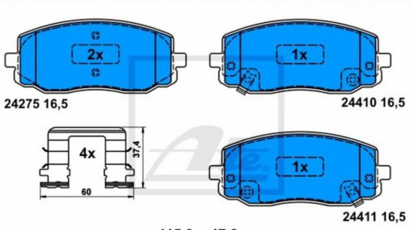 Placute de frana Hyundai i20 (PB, PBT) 2008-2016 #2 05P1220