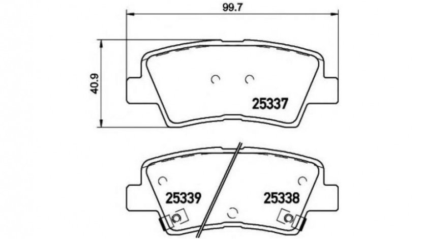 Placute de frana Hyundai i40 CW (VF) 2011-2016 #2 0986494557