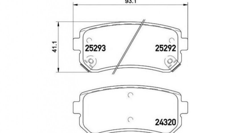 Placute de frana Hyundai Tucson II ( 04.2010->)[TL.TLE] #2 0986494140