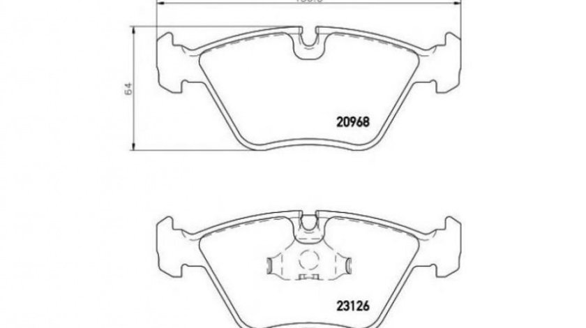 Placute de frana Jaguar XJSC Convertible 1985-1997 #2 027010