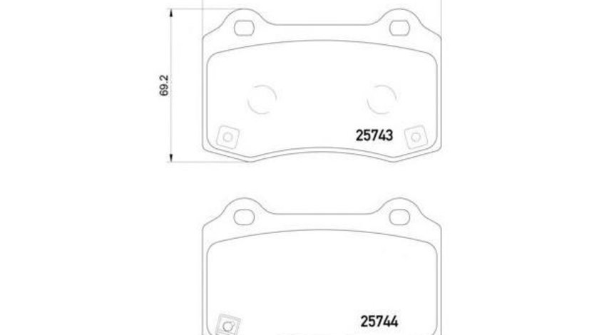 Placute de frana Jeep GRAND CHEROKEE IV (WK, WK2) 2010-2016 #2 2574301