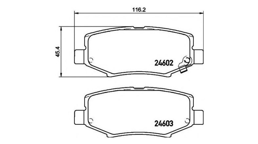 Placute de frana Jeep WRANGLER III (JK) 2007-2016 #3 05P1555