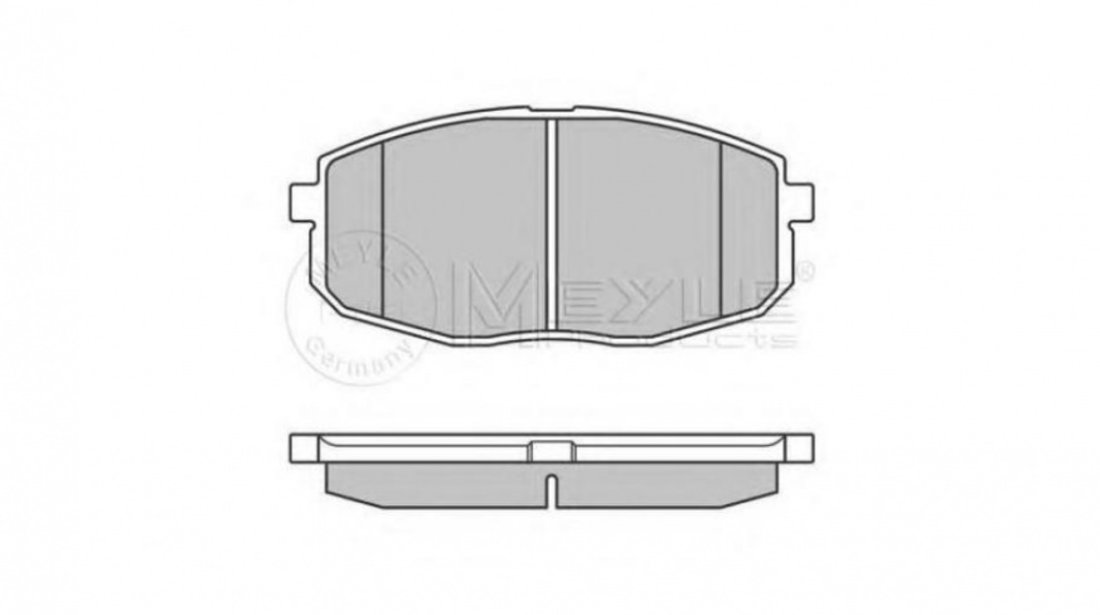 Placute de frana Kia CEE D hatchback (ED) 2006-2012 #2 0252396617W