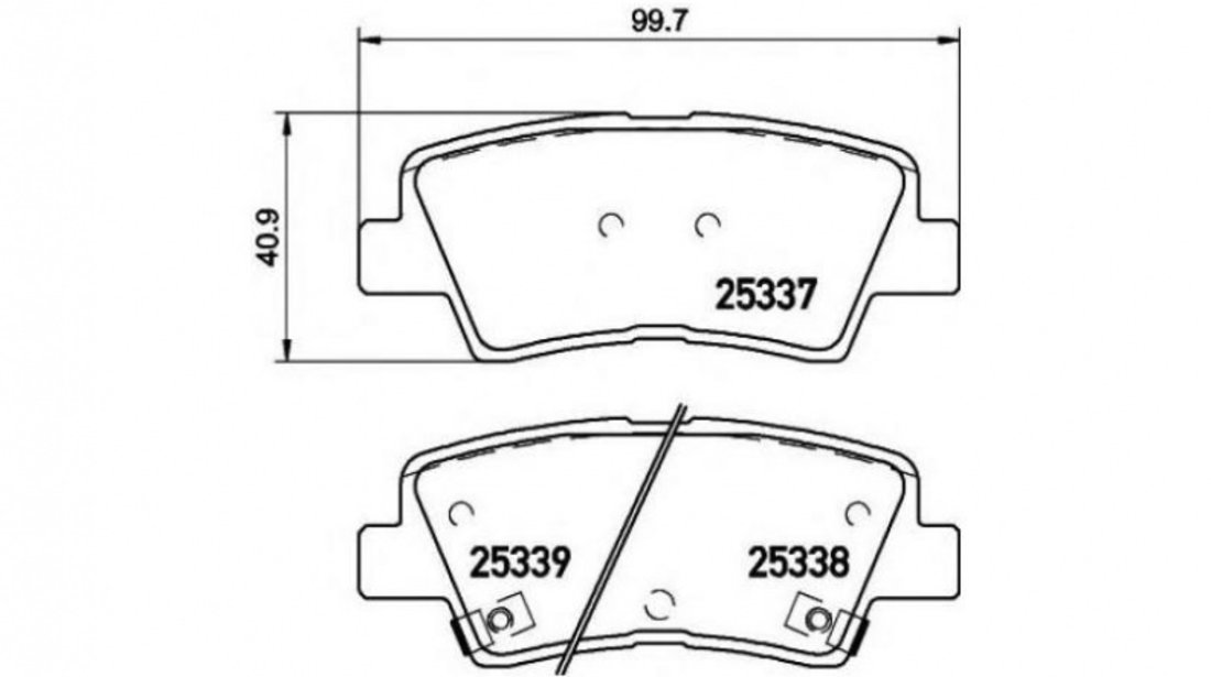 Placute de frana Kia CEE D (JD) 2012-2016 #2 0986494557