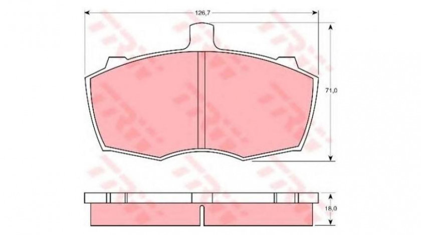 Placute de frana LDV CONVOY platou / sasiu 1996-2009 #2 015900