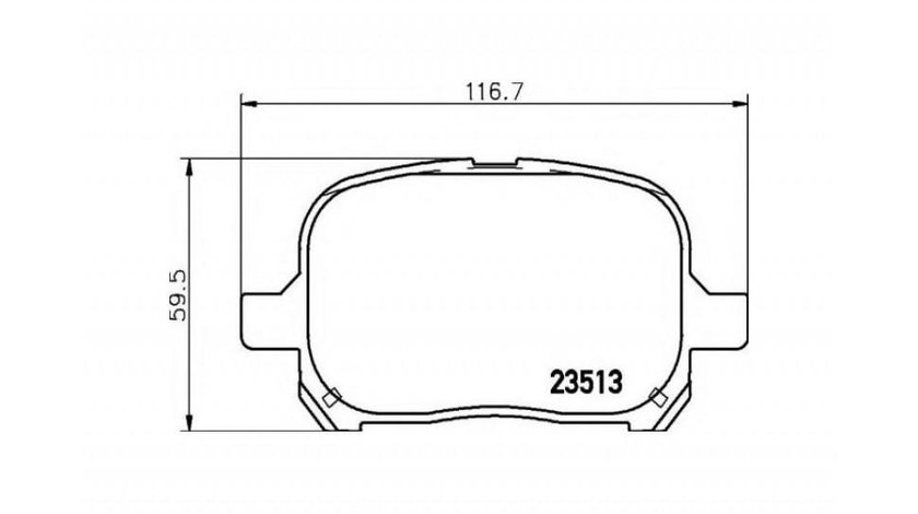 Placute de frana Lexus ES (MCV_, VZV_) 1996-2008 #2 0446520550