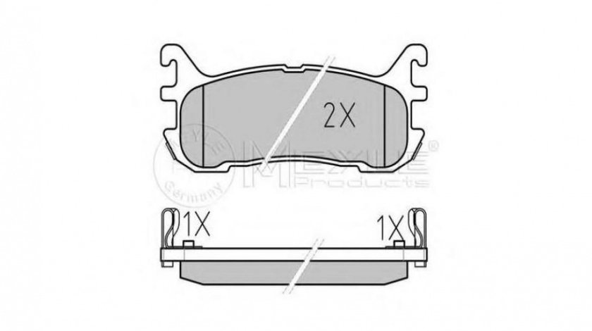 Placute de frana Mazda MX-5 Mk II (NB) 1998-2005 #2 0252338713W