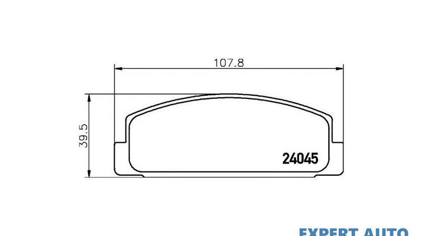 Placute de frana Mazda RX 7 Mk III (FD) 1992-2002 #2 00372