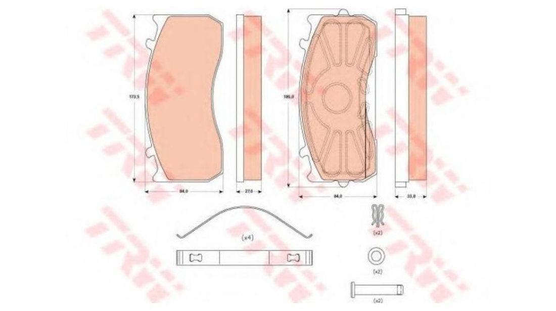 Placute de frana Mercedes ACCELO 2003- #2 0004211010