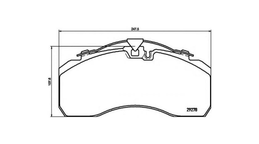 Placute de frana Mercedes ACTROS 1996-2002 #3 0004211810