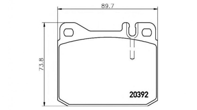 Placute de frana Mercedes S-CLASS (W116) 1972-1980 #2 0004206320