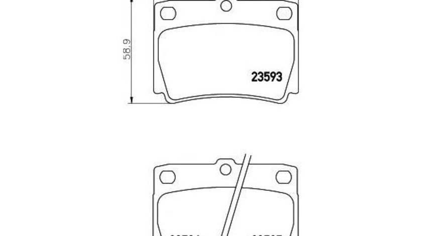 Placute de frana Mitsubishi CHALLENGER (K90) 1996-2016 #2 05P1029