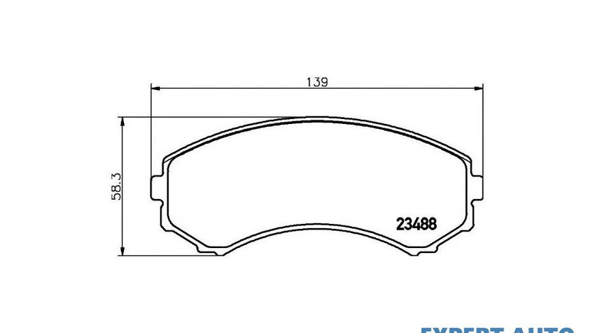 Placute de frana Mitsubishi PAJERO/SHOGUN (V90, V80) 2006-2016 #3 0239600