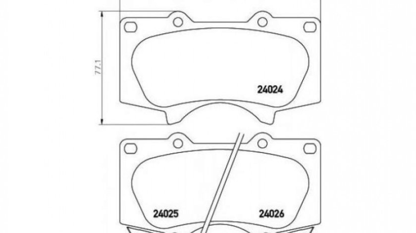 Placute de frana Mitsubishi PAJERO/SHOGUN (V90, V80) 2006-2016 #2 044650K090