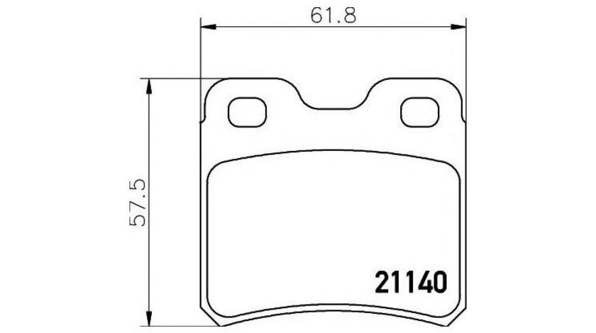 Placute de frana Opel CALIBRA A (85_) 1990-1997 #2 028200