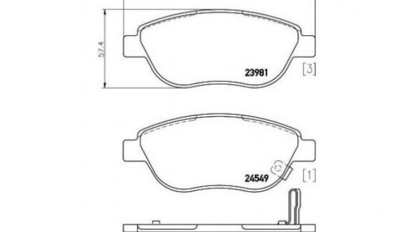 Placute de frana Opel CORSA D 2006-2016 #2 085921