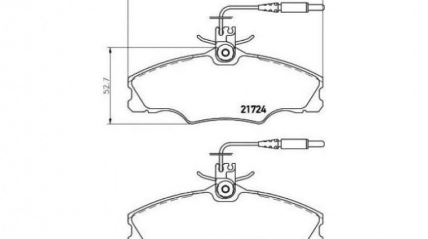 Placute de frana Peugeot 406 (8B) 1995-2005 #2 060304