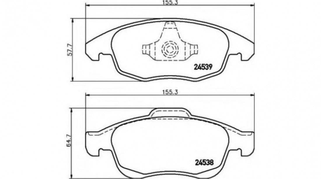 Placute de frana Peugeot 5008 2009-2016 #2 0986494235