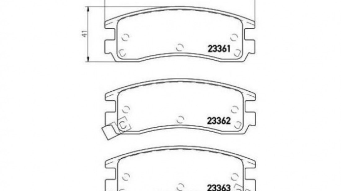 Placute de frana Pontiac GRAND PRIX VI limuzina 1996-2003 #2 0252336114W