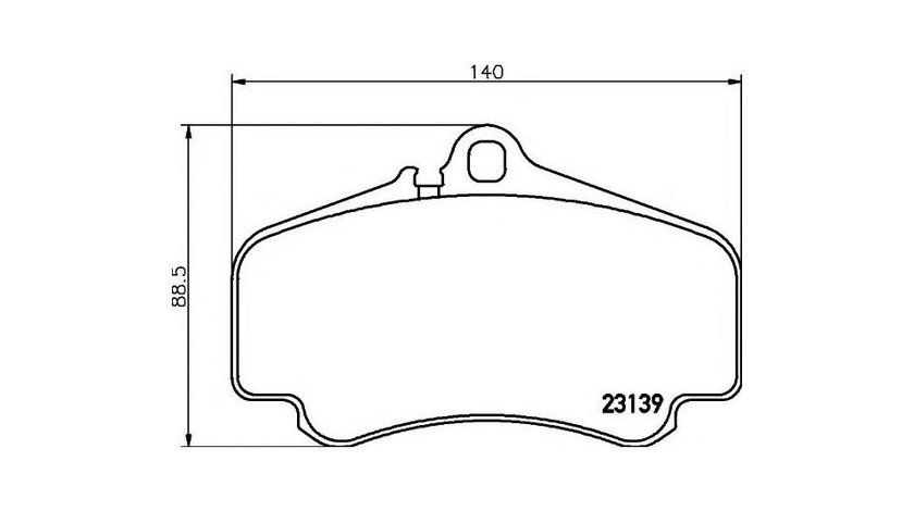 Placute de frana Porsche 911 (996) 1997-2005 #2 098100