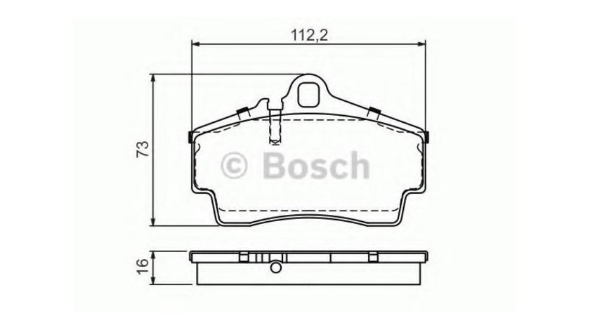 Placute de frana Porsche BOXSTER (2012->)[981] #2 065400