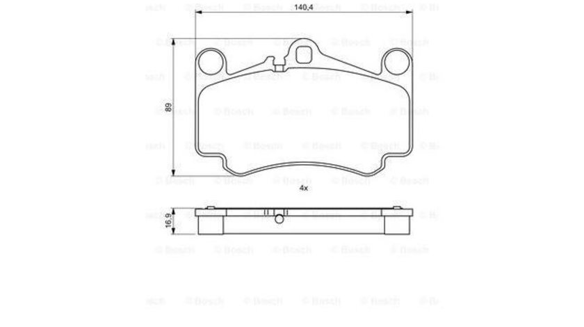 Placute de frana Porsche CARRERA GT (2003-2006)[980] #2 0986424768