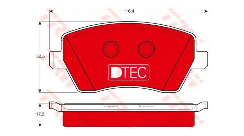 Placute de frana Renault KANGOO BE BOP (KW0/1_) 2009-2016 #2 0252397317