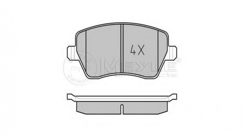 Placute de frana Renault MODUS / GRAND MODUS (F/JP0_) 2004-2016 #2 0252397317