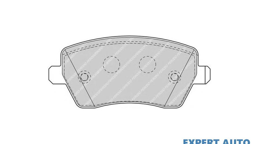 Placute de frana Renault MODUS / GRAND MODUS (F/JP0_) 2004-2016 #3 0986424795