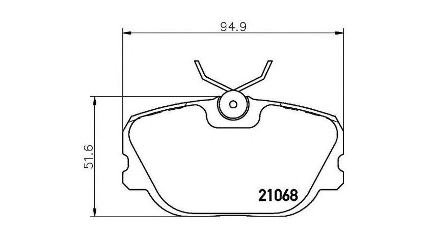 Placute de frana Saab 900 hatchback 1978-1994 #2 014500