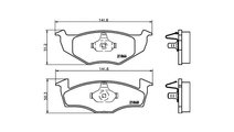 Placute de frana Skoda FABIA Praktik 2001-2007 #2 ...